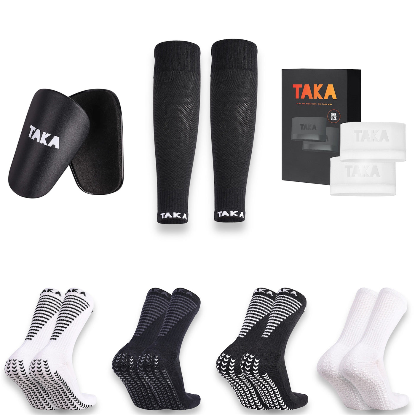 The Pro Package - Black Mini Shin Pads